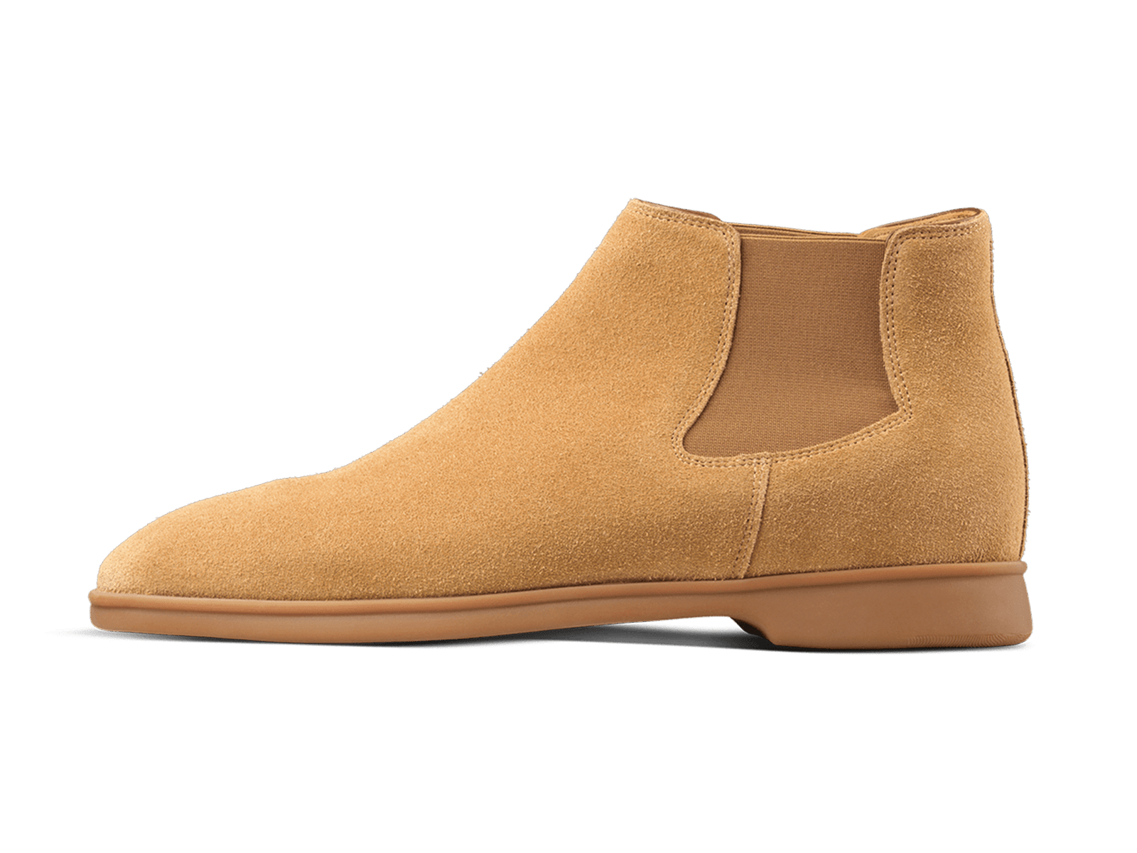 Rover Boots in Clay Glove Suede Caramel Sole