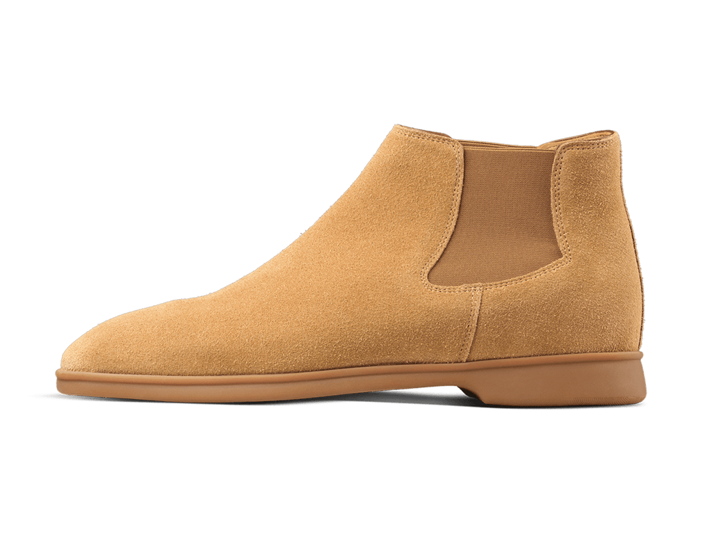 Rover Boots in Clay Suede Caramel Sole