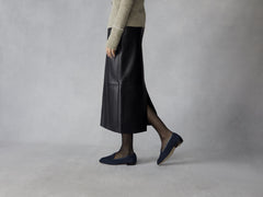 Sagan Classic Loafers in Lazuli Navy Asteria Suede