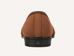 Sagan Classic Tassel Loafers in Moyen Brown Asteria Suede