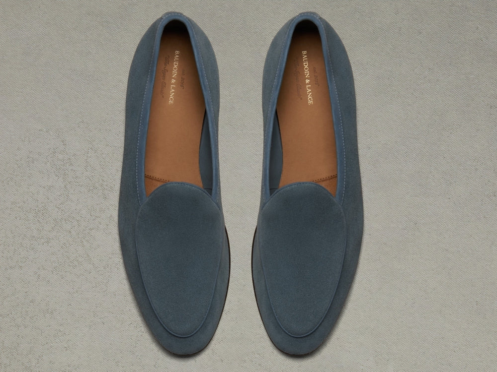 Sagan Classic Loafers in Thunder Blue Suede