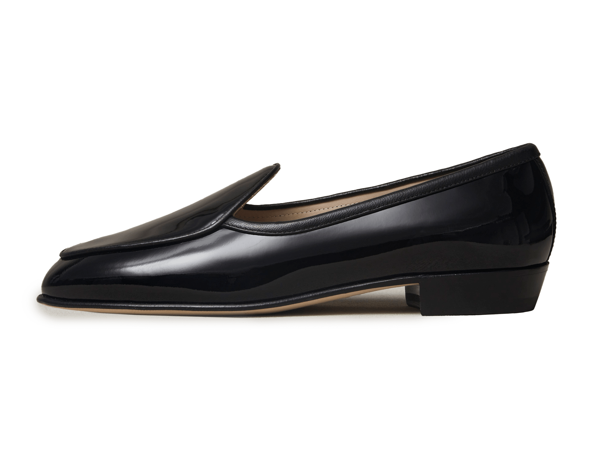 Sagan Loafers in Black Patent