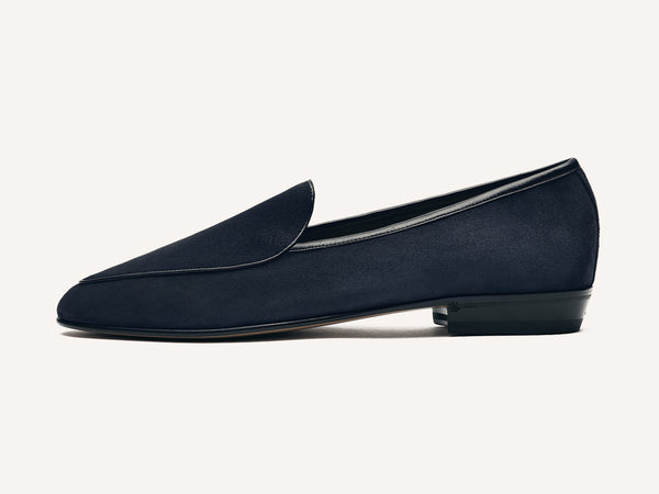 Sagan Classic Men's Loafers in Midnight Navy Suede – Baudoin & Lange