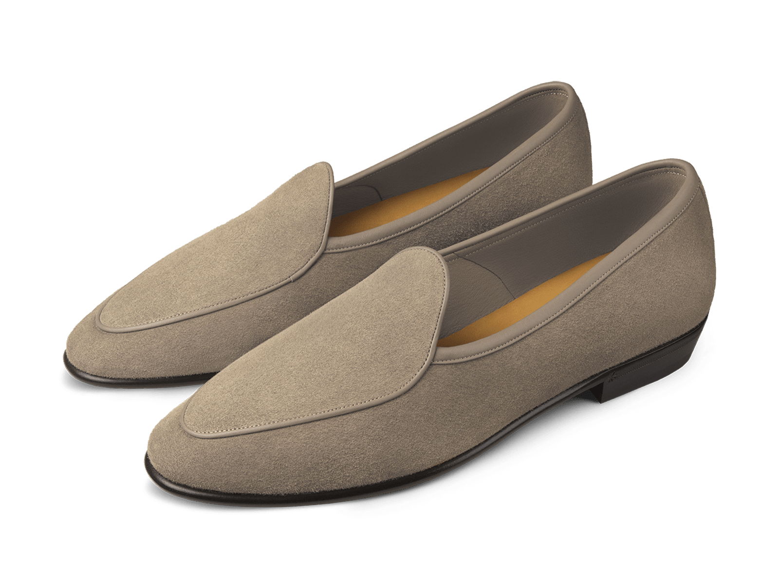 Sagan Classic Loafers in Greige Asteria Suede