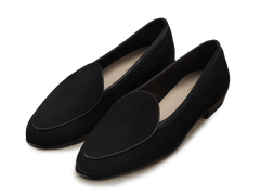Sagan Classic Loafers in Obsidian Black Asteria Suede