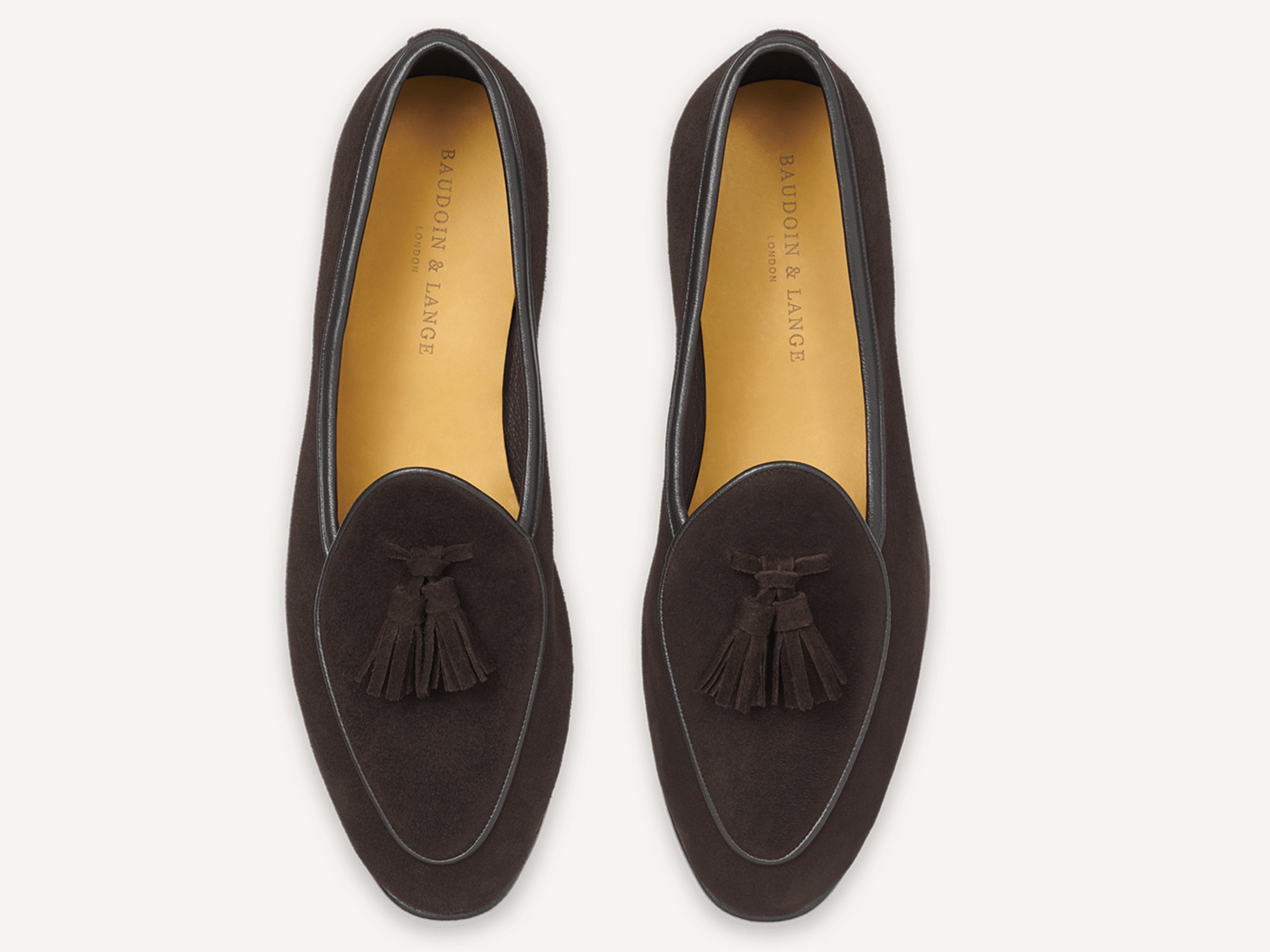 Sagan Classic Tassel Loafers in Dark Brown Suede – Baudoin & Lange