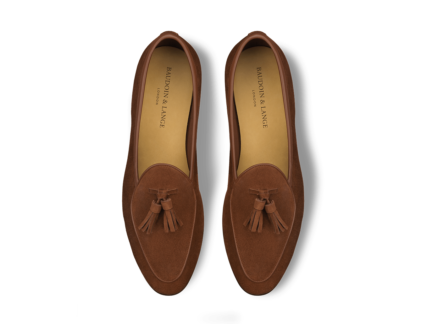 Sagan Classic Tassel Loafers in Maple Asteria Suede