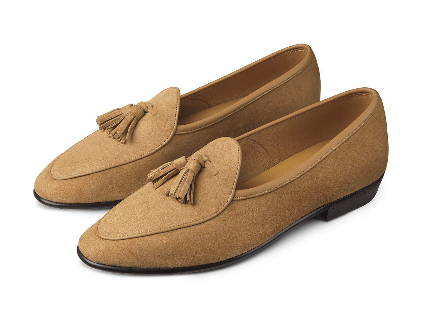 Sagan Classic Tassel Loafers in Sahara Asteria Suede