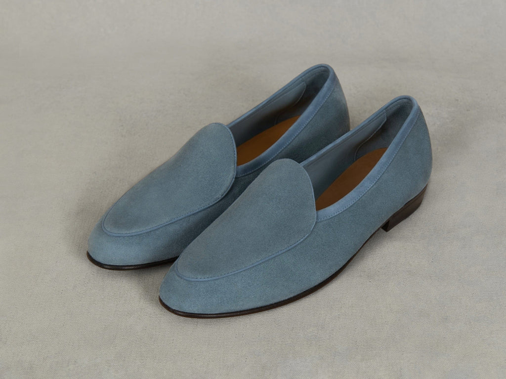 Sagan Classic Loafers in Thunder Blue Asteria Suede