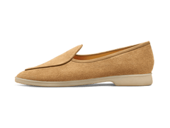 Stride Loafers in Clay Glove Suede Natural Sole