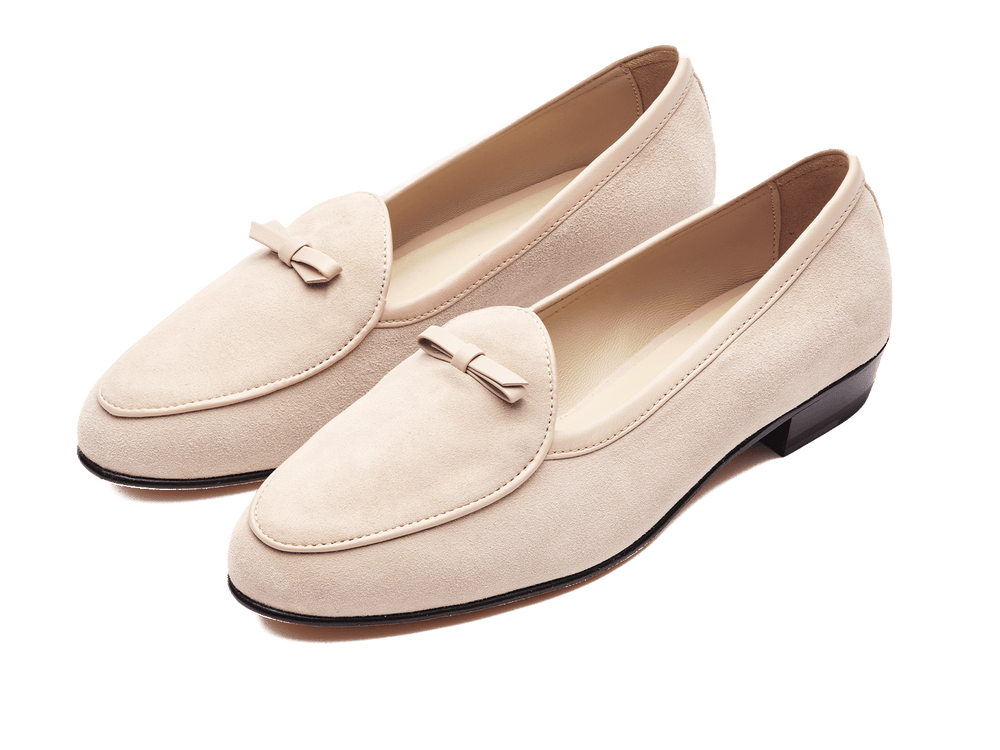 Sagan Bow in Albatre Asteria Suede
