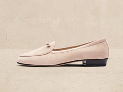 Sagan Bow in Albatre Asteria Suede