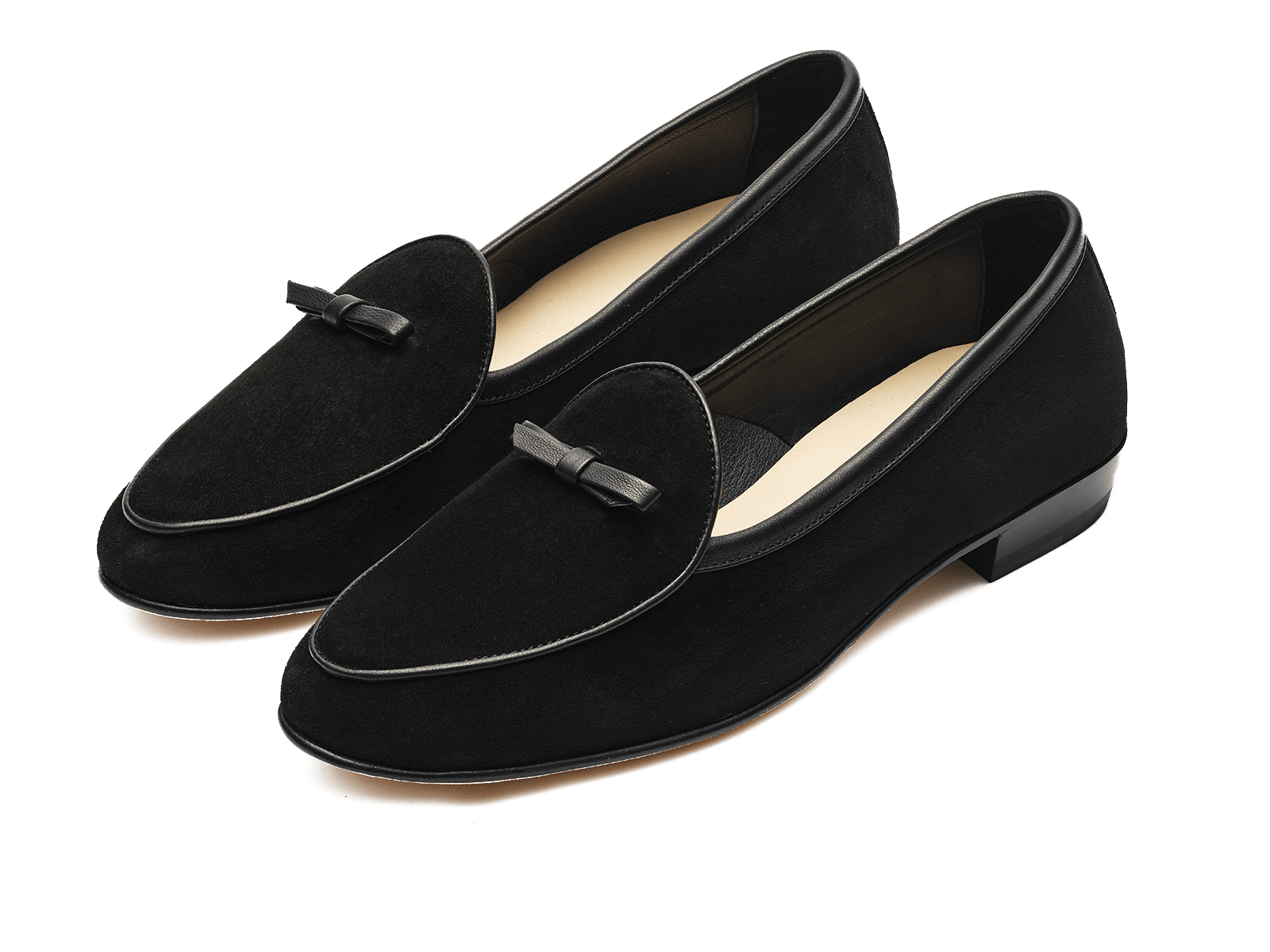 Sagan Bow in Black Asteria Suede