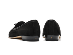Sagan Bow in Black Asteria Suede