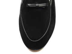 Sagan Bow in Black Asteria Suede