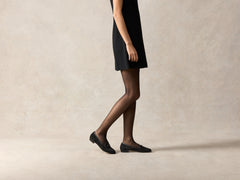 Sagan Bow in Black Asteria Suede