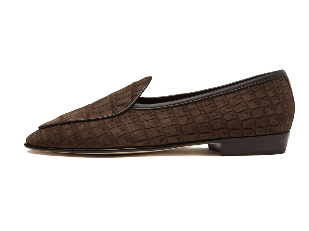 Womens alligator deals loafers