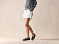 Sagan Classic Tassel Loafers in Midnight Navy Asteria Suede