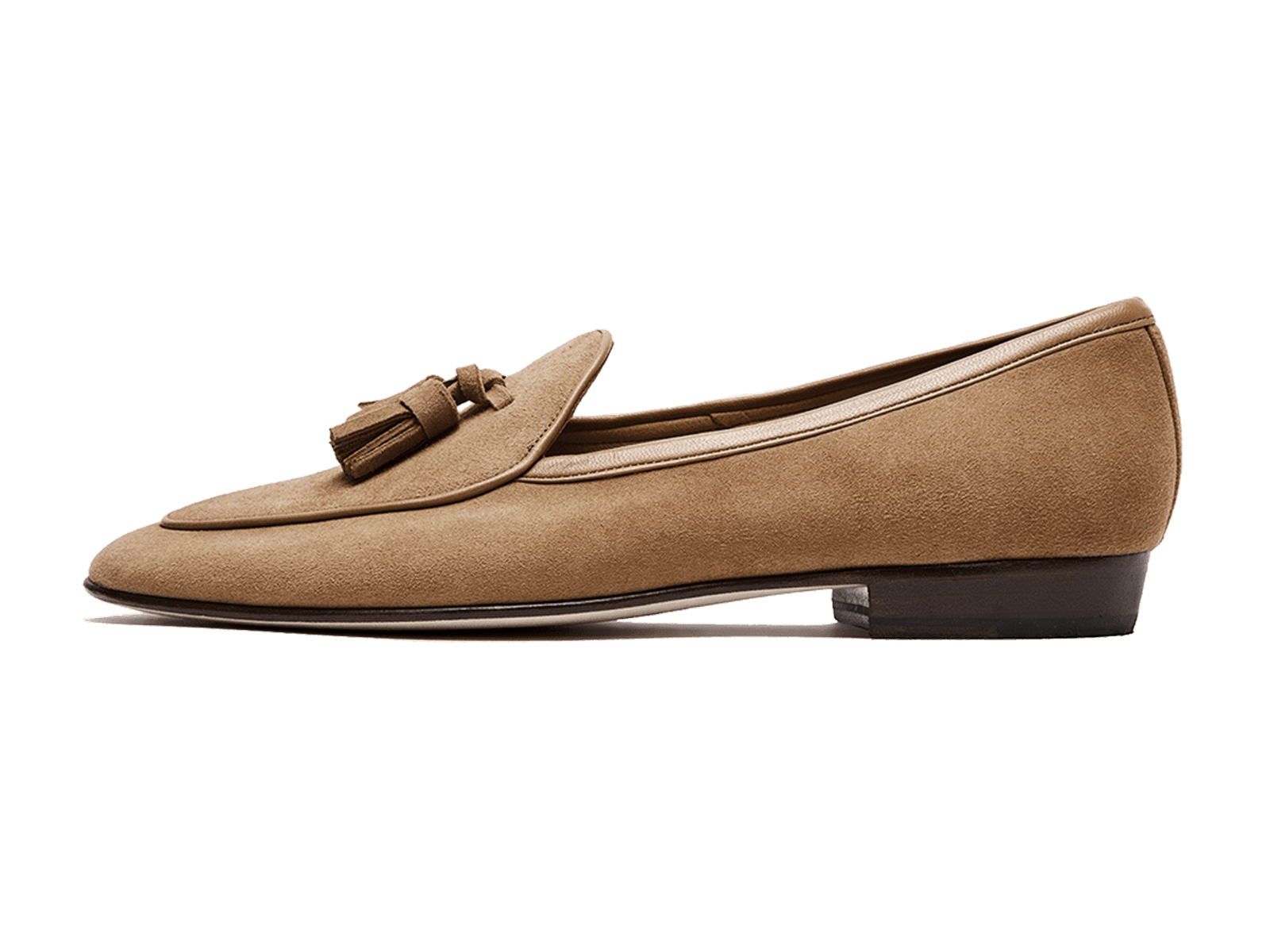 Sagan Classic Tassel Loafers in Sahara Asteria Suede
