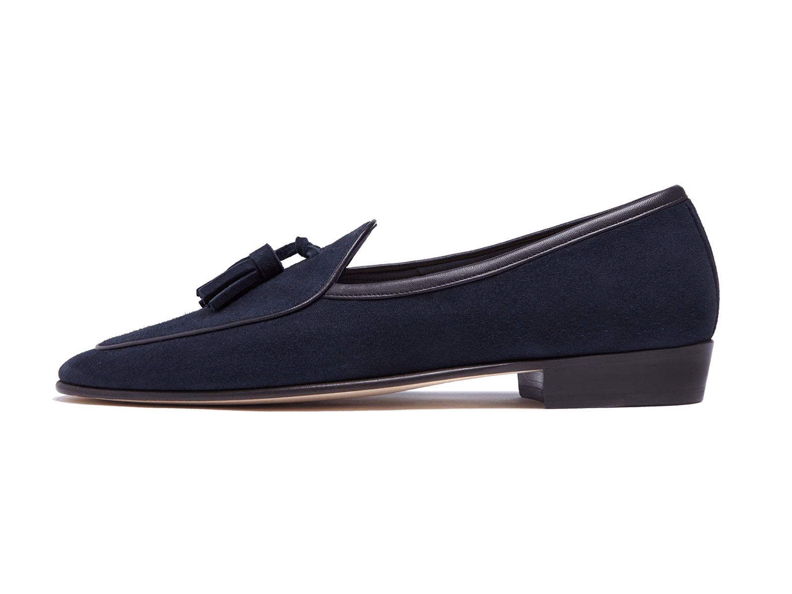 Sagan Classic Tassel Loafers in Midnight Navy Suede