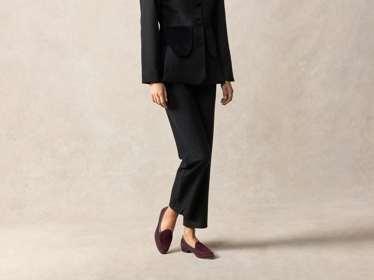 Stride Loafers in Sultan Suede Dark Sole