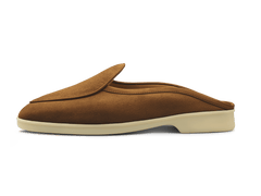 Stride Mule Loafers in Earth Glove Suede Natural Sole
