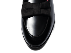 Sagan Opera Bow in Black Patent and Gros Grain