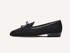 Sagan Embroidered Loafers in Black Stellar