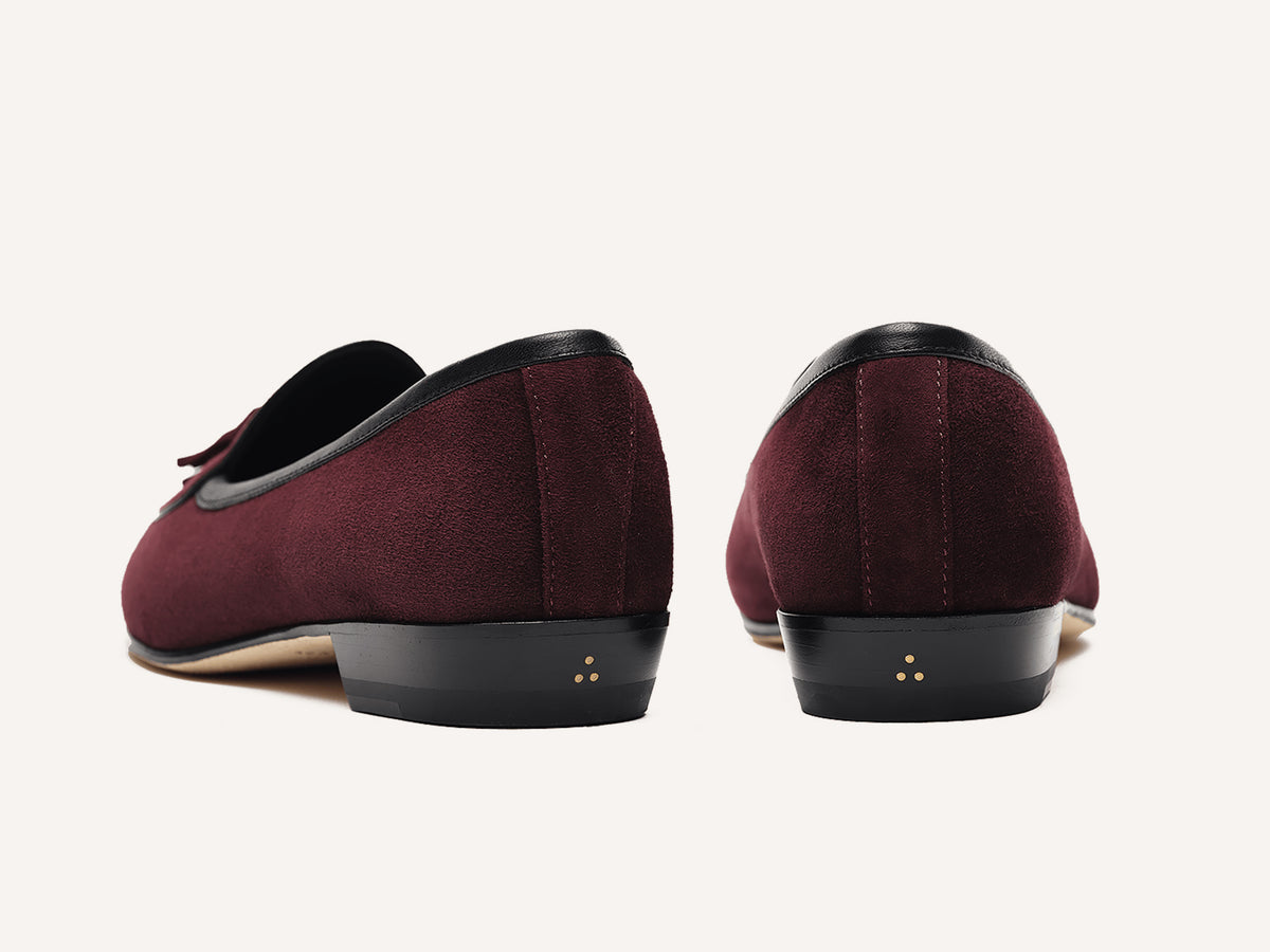Sagan Tassel Loafers in Sultan Suede