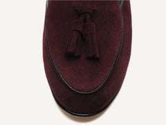 Sagan Tassel Loafers in Sultan Suede