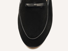 Sagan Bow in Black Asteria Suede
