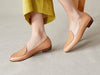 Sagan Loafers in Natural Micro Weave and Natural Baby Calf