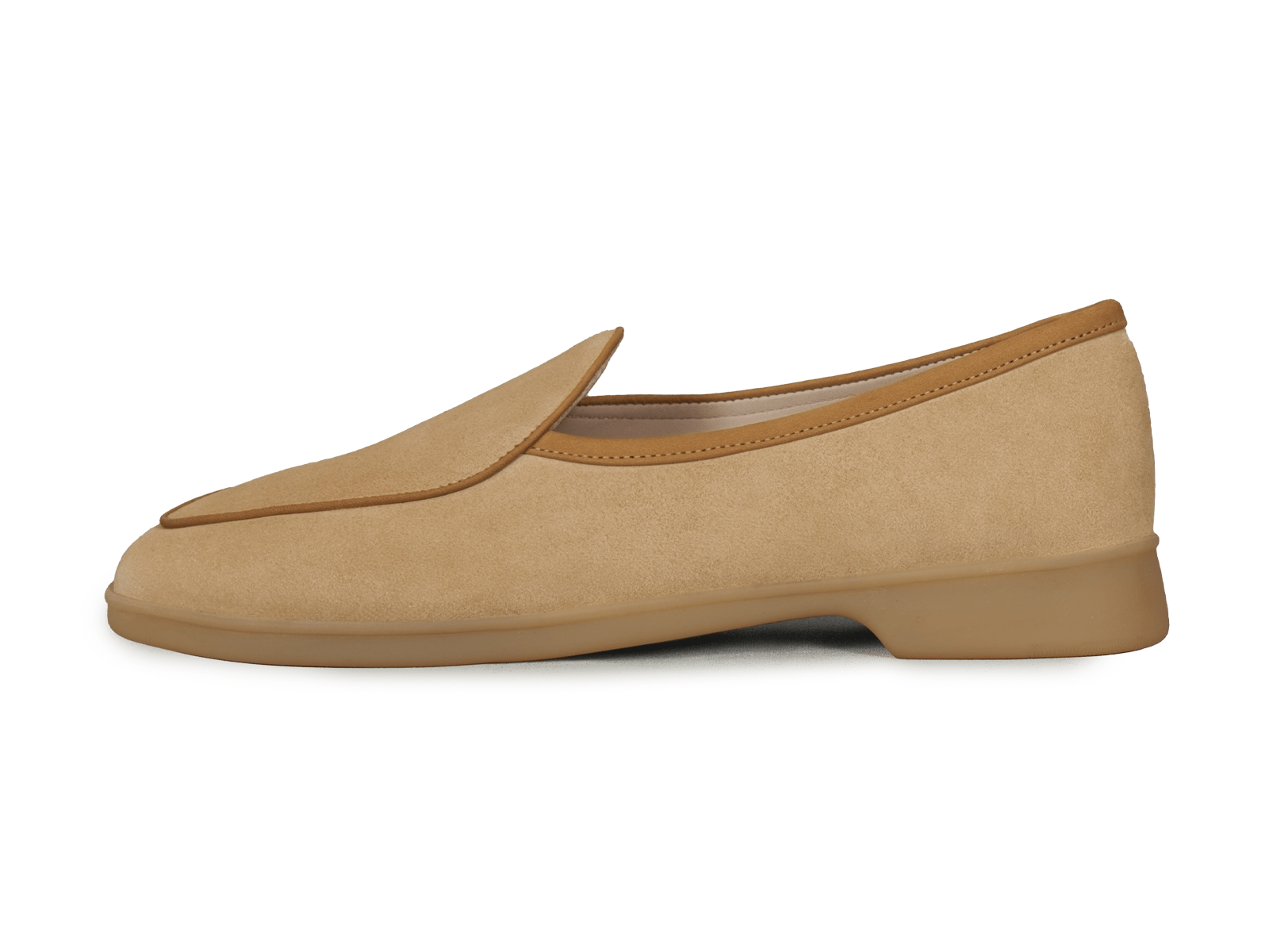 Stride Loafers in Tropez Beige Suede Natural Sole