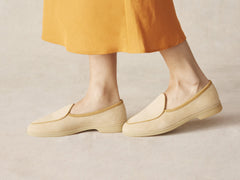 Stride Loafers in Tropez Beige Suede Natural Sole