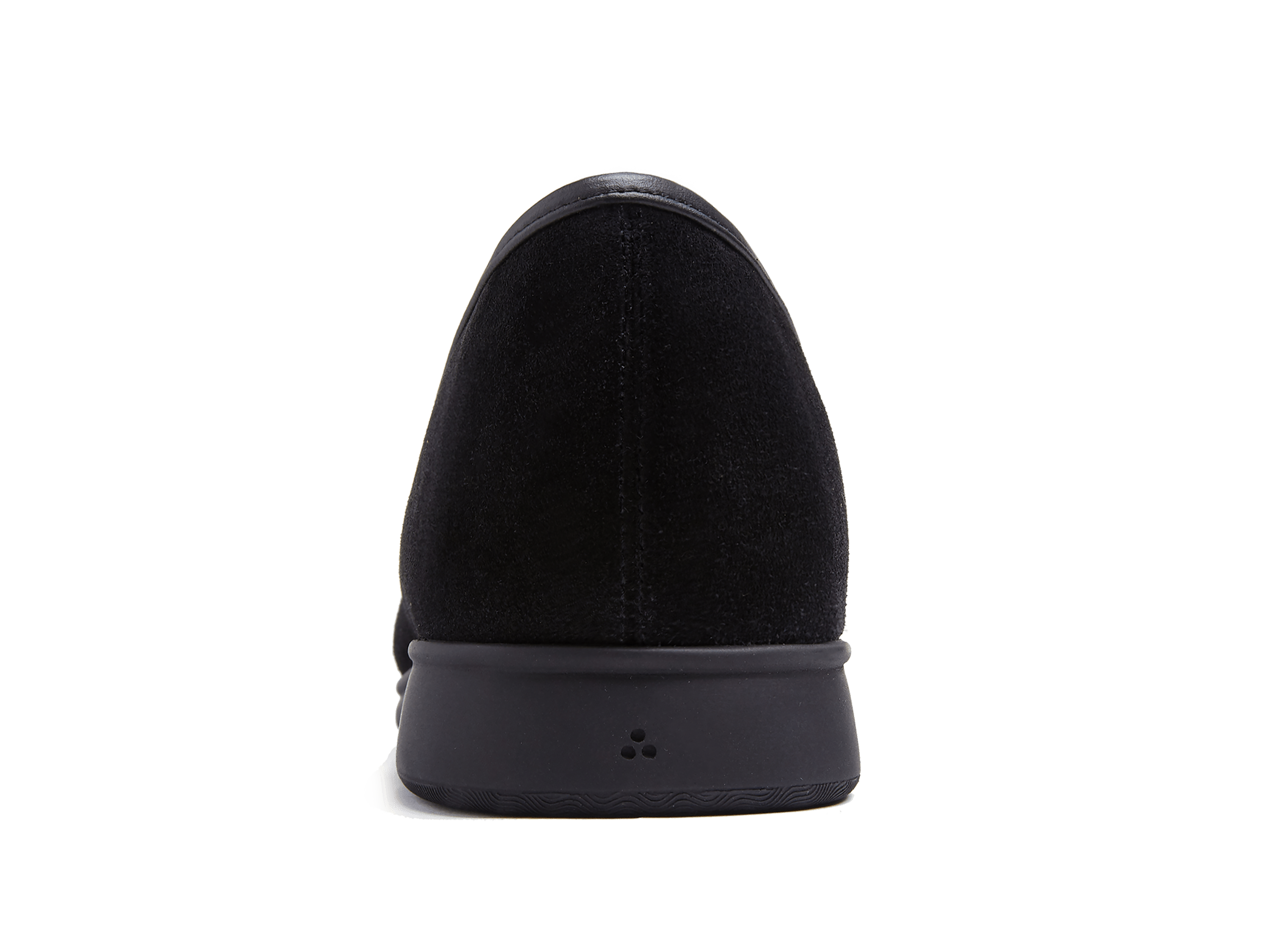 Stride Loafers in Black Glove Suede Dark Sole