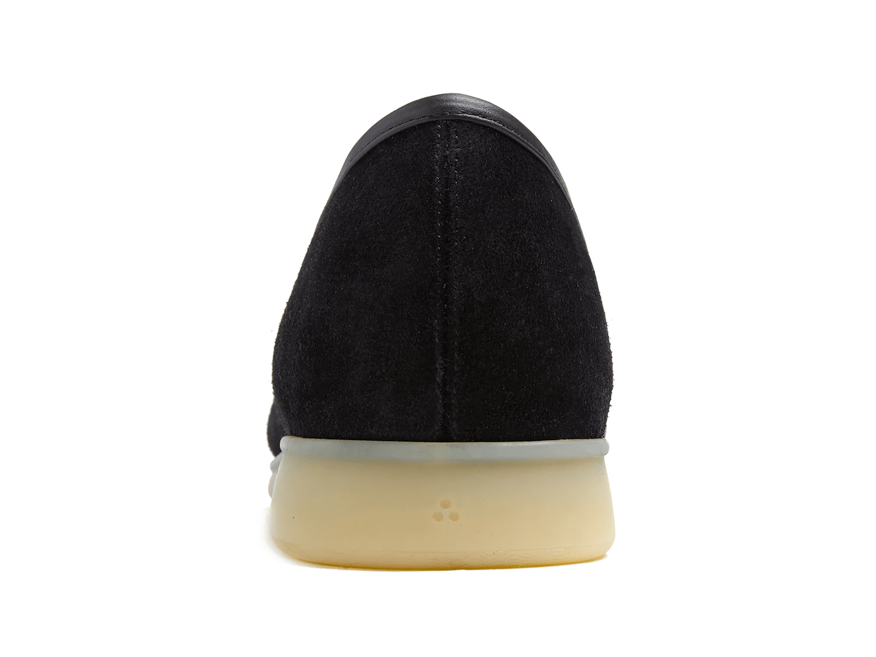 Stride Loafers in Black Glove Suede Natural Sole