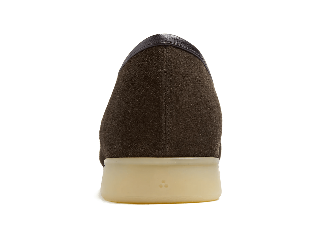 Stride Loafers in Dark Brown Glove Suede Natural Sole