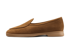 Stride Loafers in Earth Glove Suede Caramel Sole