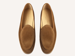 Stride Loafers in Earth Glove Suede Caramel Sole