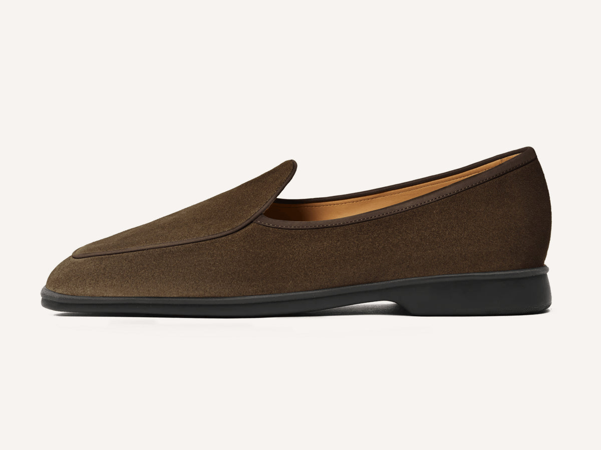 Stride Loafers in Northern Green Glove Suede Dark Sole