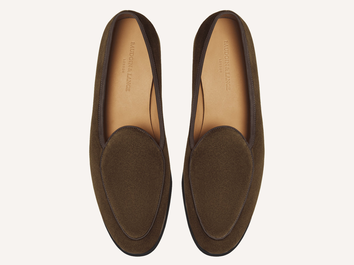 Stride Loafers in Northern Green Glove Suede Dark Sole