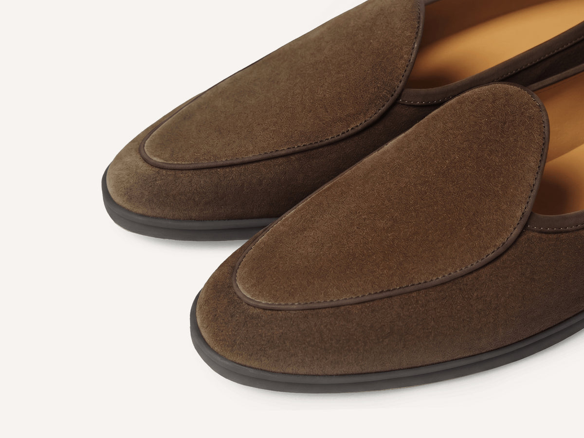 Stride Loafers in Northern Green Glove Suede Dark Sole