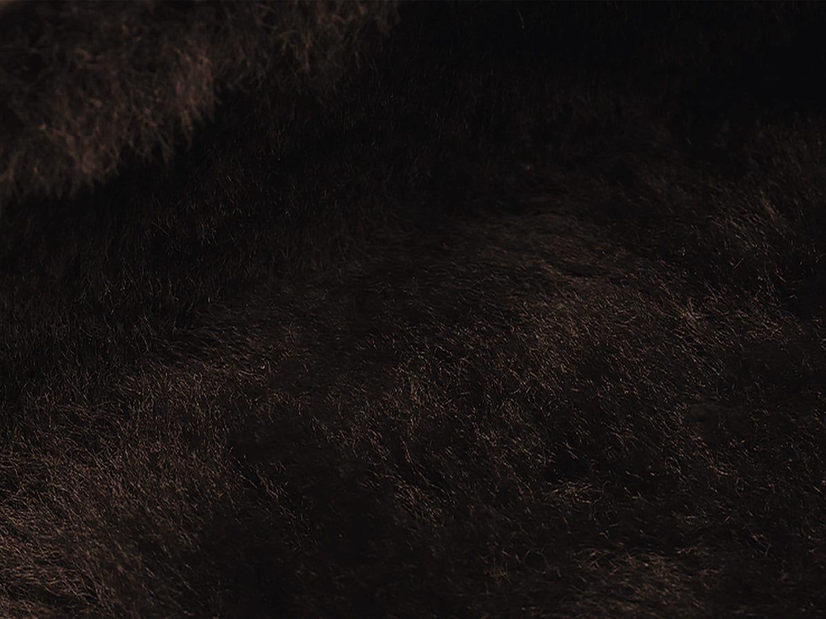 Stride Loafers in Dark Brown Glove Suede with Shearling Lining Dark Sole