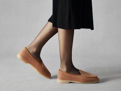 Stride Loafers in Casaque Suede Natural Sole