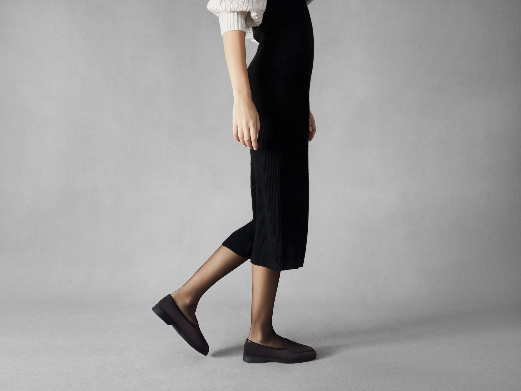 Stride Loafers in Cedre Noir Glove Suede Dark Sole