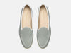 Stride Loafers in Celadon Linen with Natural Sole