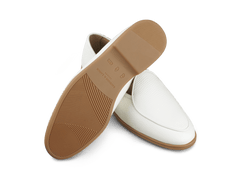 Stride Loafers in Blanc Casse Deerskin Caramel Sole