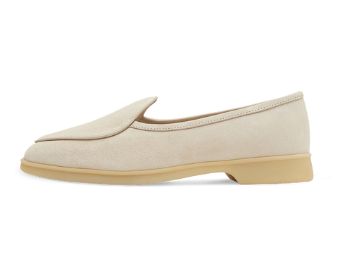 Stride Loafers in Argile Suede Natural Sole