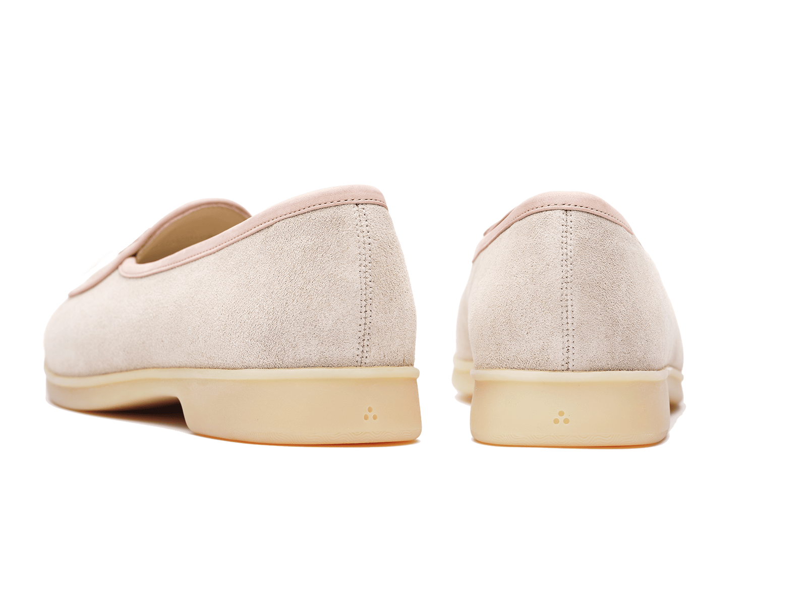 Stride Loafers in Argile Nude Suede Natural Sole