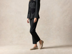 Stride Loafers in Sandy Grey Glove Suede Natural Sole